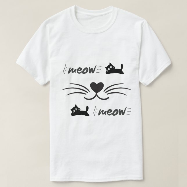 T-shirt chat (Design devant)