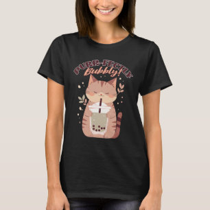 T-shirt Chat à bulles avec Boba Tea