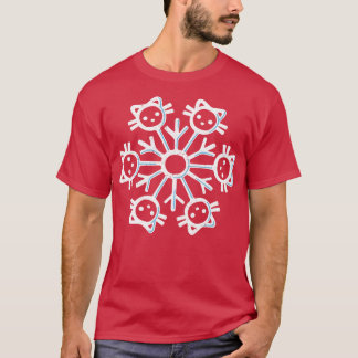 T-shirt Chat à flocon de neige hiver par Tobe Fonseca