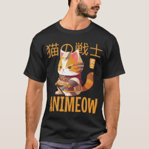 T-shirt Chat à gingembre coloré Culture japonaise Swire in