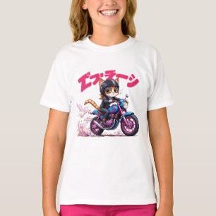 T-shirt Chat à mangas kurde
