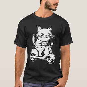 T-shirt Chat à moto - Motorbike Scooter Bike