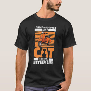 T-shirt Chat à moto - Motorbike Scooter Bike