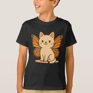 T-shirt Chat à papillon - Cute Pastel Kawaii Animal