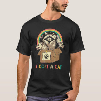 T-shirt Chat  Adopter Un Chat Possum Raton Laveurs