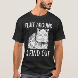T-shirt Chat Adulte Humour Chat Fluff Autour Et Découvrez