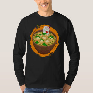 T-shirt Chat aime cette soupe miso japonaise Soupe miso