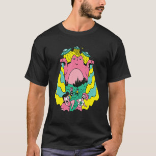 T-shirt Chat Alien Enlevant Des Gens En Dehors