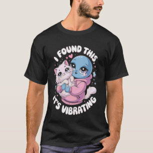 T-shirt Chat Alien Pixel Rétro SciFi Humour