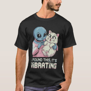 T-shirt Chat Alien Pixel Rétro SciFi Humour 4