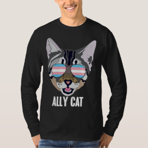 T-shirt Chat allié Chat drôle Fierté trans
