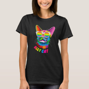 T-shirt Chat Allié Fierté Féline Fierté Chat Maman Gay Pap