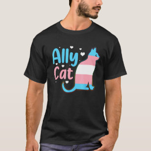 T-shirt Chat allié Fierté transgenre Chat Chaton LGBT Tran
