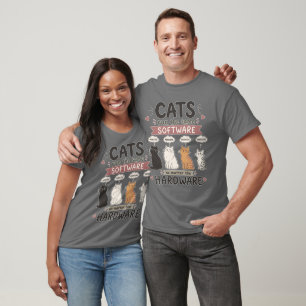 T-shirt Chat amateur de programmeur drôle humour de codage