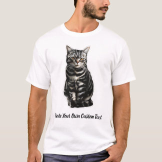 T-shirt Chat américain à poil court Créez votre propre tex