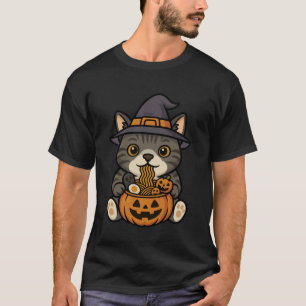 T-shirt Chat américain à poil court effrayant Pumpkin Ram