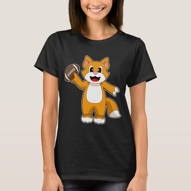T-shirt Chat American Football Sports (Devant)