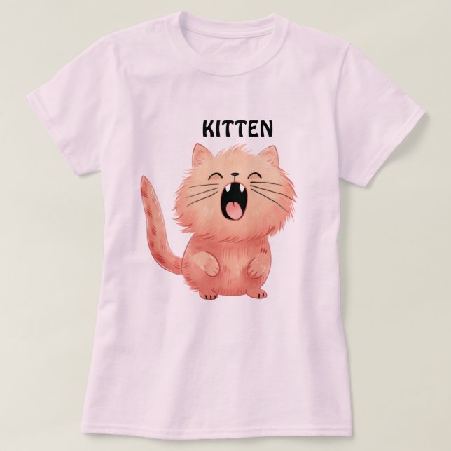T-shirt Chat Amoureux des animaux (Design devant)