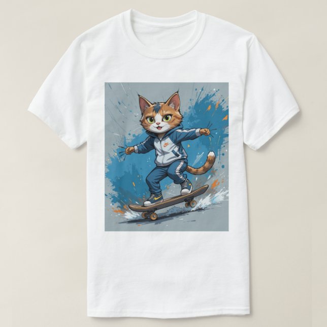 T-shirt chat amusez-vous (Design devant)