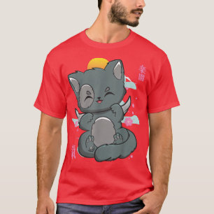 T-shirt Chat Angelcore Kitten Chibi Anime Neko Pastel Goth