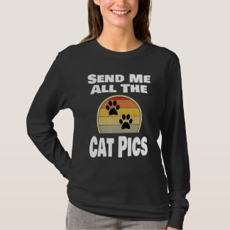 T-shirt Chat   Animal De Compagnie Propriétaire Envoyez-Mo