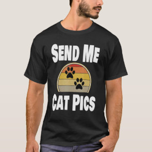 T-shirt Chat Animal De Compagnie Propriétaire Envoyez-Mo