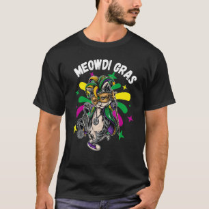 T-shirt Chat Animal  Mignon Carnaval de Mardi Gras Bouffon