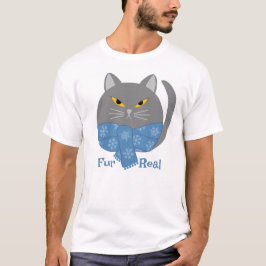 T-shirt chat animal mignon 'Fur Real'