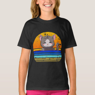 T-shirt Chat Anime   Cadeau pour l'anniversaire de la fill