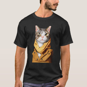 T-shirt Chat Anthropomorphique Suite Habille Comme Un Hum