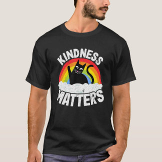 T-shirt Chat Anti Harcèlement Arc-en-ciel Bienveillance Co