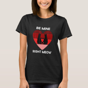 T-shirt Chat Anti Saint-Valentin Rétro Vintage Meow Chat