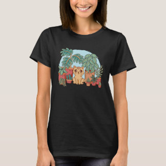 T-shirt Chat Arrosage Plantes Jardinage Jardinier Chat Pla
