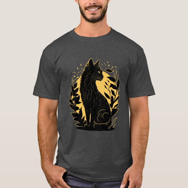 T-shirt Chat assis (Devant)