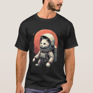 T-shirt Chat Astronaute Amoureux de l'Espace Astro
