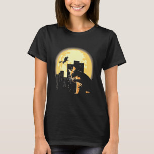 T-shirt Chat Attrapant La Lune Costume Halloween Hommes Fe