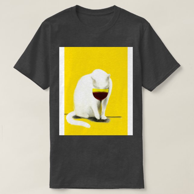 T-shirt Chat au vin (Design devant)