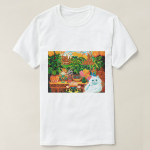 T-shirt Chat aux Fleurs, Louis Wain