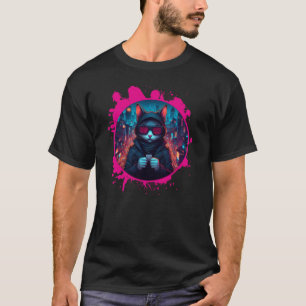 T-shirt Chat aux Lunettes de soleil élégantes
