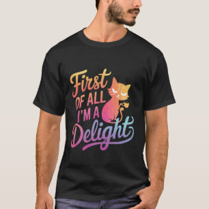 T-shirt Chat Avant tout je suis un délice 1