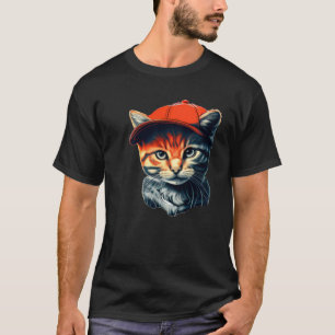 T-shirt Chat avec bonnet