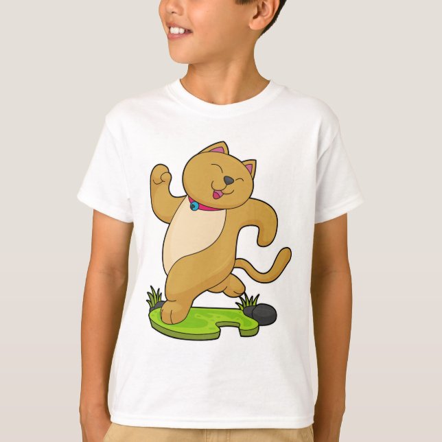 T-shirt Chat avec Choker à l'exécution (Devant)