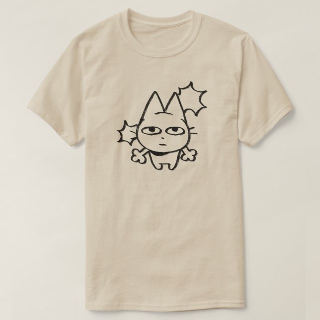 T-shirt chat avec étoiles (Design devant)