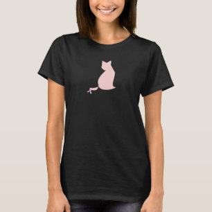 T-shirt Chat avec le ruban pour la chemise de conscience