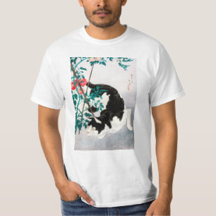 T-shirt Chat avec Plante tomate (1931) par Hiroaki Takahas
