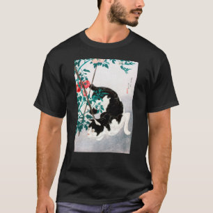 T-shirt Chat avec Plante tomate (1931) par Hiroaki Takahas