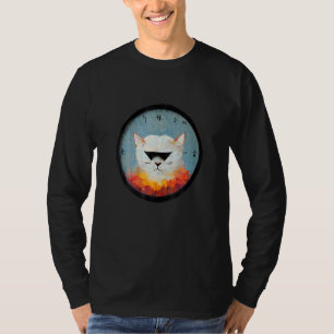 T-shirt Chat Aveugle D'Asie Design Graphique Cool