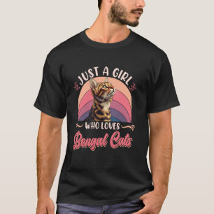 T-shirt Chat Bengal JUSTE UNE FILLE QUI AIME LES CHATS BEN