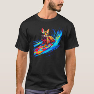 T-shirt Chat Bengal Surfant