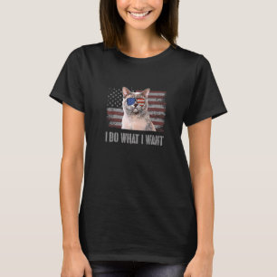 T-shirt Chat birman européen Je fais ce que je veux Rétro